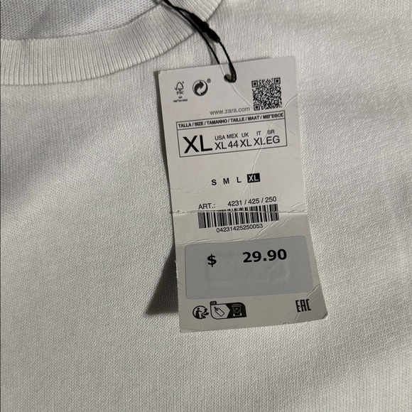 Zara Classic White Tee - Picture 3 of 7